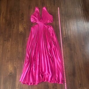 Abercrombie & Fitch Fuchsia Pleated Dress